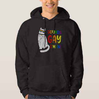 Klingt schwul, ich bin im dicken Katzen-Spaß Hoodie
