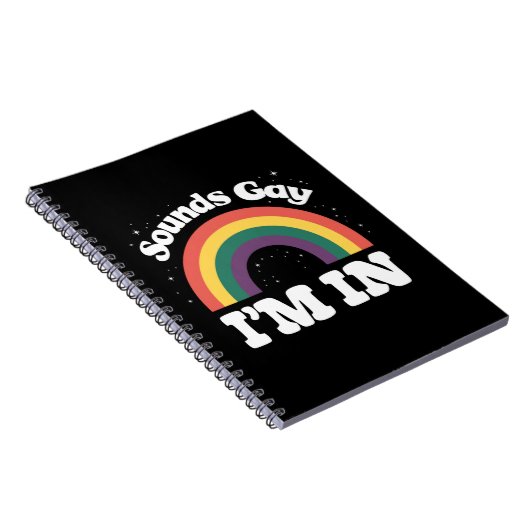 Klingt schwul Ich bin im LGBTQ-Monat Notizblock (Rechte Seite)