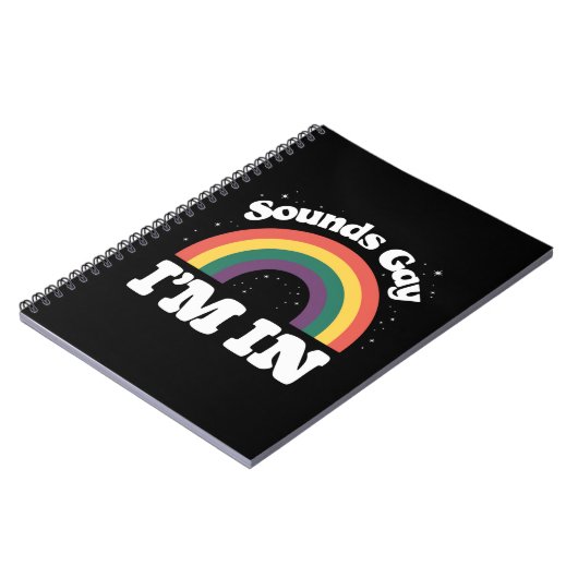 Klingt schwul Ich bin im LGBTQ-Monat Notizblock (Linke Seite)