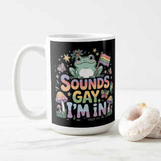 Klingt schwul, ich bin in Froschdesign Kaffeetasse