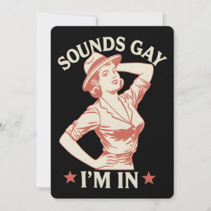 Klingt schwul Ich bin in Lesben Cowgirl Howdy LGBT Einladung