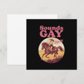 Klingt schwul Ich bin in Lesben Western Pride Prog Einladung (Vorne/Hinten)