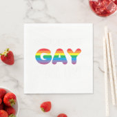 Klingt schwul Ich bin in LGBT-Pride-Geschenk Serviette (Beispiel)
