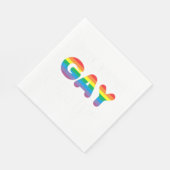 Klingt schwul Ich bin in LGBT-Pride-Geschenk Serviette (Ecke)