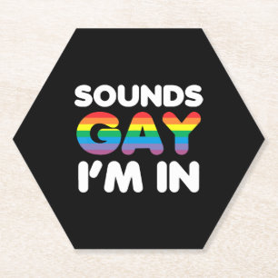Klingt schwul Ich bin in LGBT-Pride-Geschenk Untersetzer