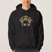 Klingt schwul Ich bin in lustigen LGBTQ Pride Rain Hoodie (Vorderseite)