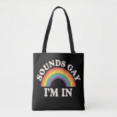 Klingt schwul Ich bin in lustigen LGBTQ Pride Rain Tasche (Vorderseite)