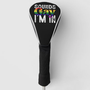 Klingt schwul, ich bin in Regenbogen-LGBT-Flagge P Golf Headcover