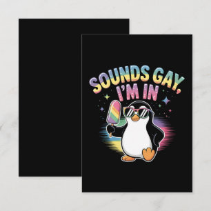 Klingt schwul Ich bin in Stolz Monat Design - Ping Dankeskarte