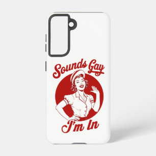 Klingt schwul, ich bin in Vintage Lesben Cowgirl H Samsung Galaxy Hülle