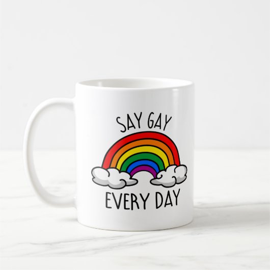 Klingt schwul kaffeetasse (Links)