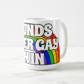 Klingt Super Gay. Ich bin da. Kaffeetasse (VorderseiteRechts)