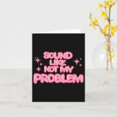 Klingt wie nicht mein Problemaufkleber Karte (Gelbe Blume)