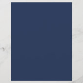 Klinik Arzt Individuelles Logo QR-Code Marineblau Flyer (Hinten)