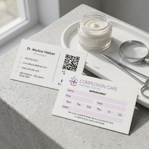 Klinik für Dermatologie   Saubere Ernennung Visitenkarte
