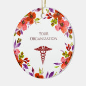 Klinik für Gesundheitswesen Custom Floral Keramik Ornament (Links)
