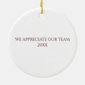 Klinik für Gesundheitswesen Custom Floral Keramik Ornament (Hinten)