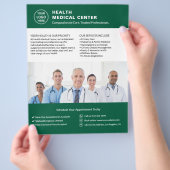 Klinik für Gesundheitswesen Foto für kundenspezifi Flyer (Hand)