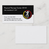 Klinik für Physik und Therapeut Visitenkarte (Vorne/Hinten)