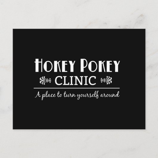 Klinik Hokey Pokey Postkarte (Vorderseite)