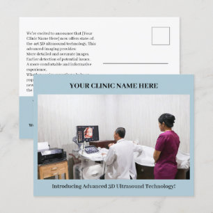 Klinik- oder Pflegeheim-Marketing Postkarte