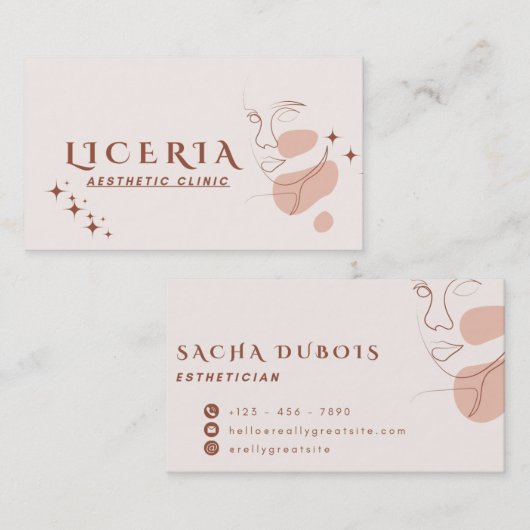 Klinik Visitenkarte (Vorne/Hinten)