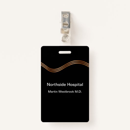 Klinikklinik Ausweis (Vorderseite mit Klammer)