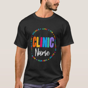 Klinikkrankenschwester für Schulkrankenschwester-W T-Shirt