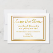 KLINISCH LUXE GOLD BOTANISCH SAVE THE DATE (Vorderseite)