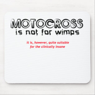 Klinisch verrückt - Motocross Mousepad