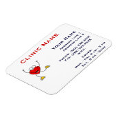 Klinische Förderung Magnet - Horizontal/Tanzherz (Linke Seite)