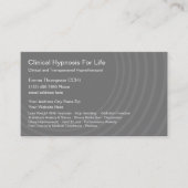 Klinische Hypnotisedienste Visitenkarte (Vorderseite)