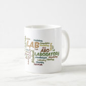 KLINISCHE LABRADOR-WORT-JAGD-KAFFEE-TASSE KAFFEETASSE (VorderseiteRechts)