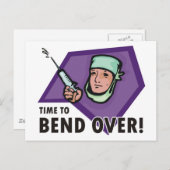 Klinischer Arzt/Krankenschwester - Spritze Postkarte (Vorne/Hinten)