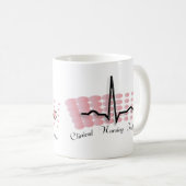 Klinischer Entwurf des Krankenpflege-Lehrer-QRS Kaffeetasse (VorderseiteRechts)
