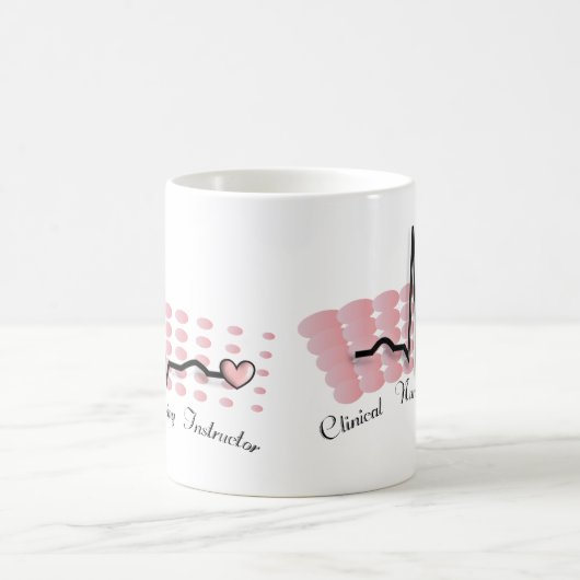 Klinischer Entwurf des Krankenpflege-Lehrer-QRS Kaffeetasse (Mittel)
