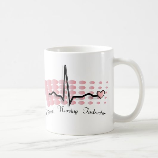 Klinischer Entwurf des Krankenpflege-Lehrer-QRS Kaffeetasse (Rechts)