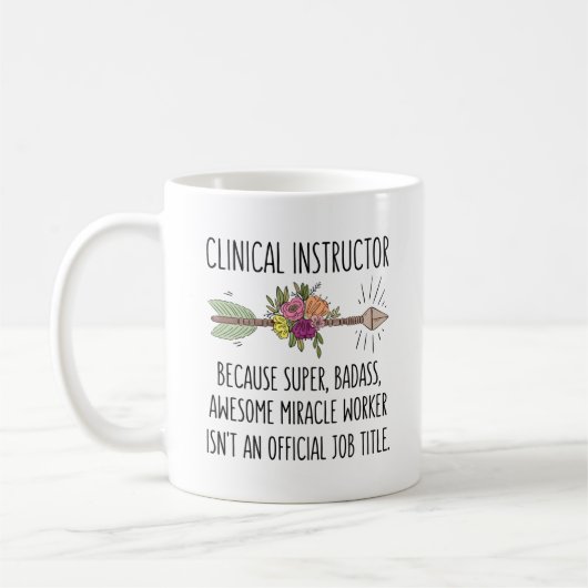 Klinischer Instruktor Pflegegeschenk Idee Kaffeeko Kaffeetasse (Links)