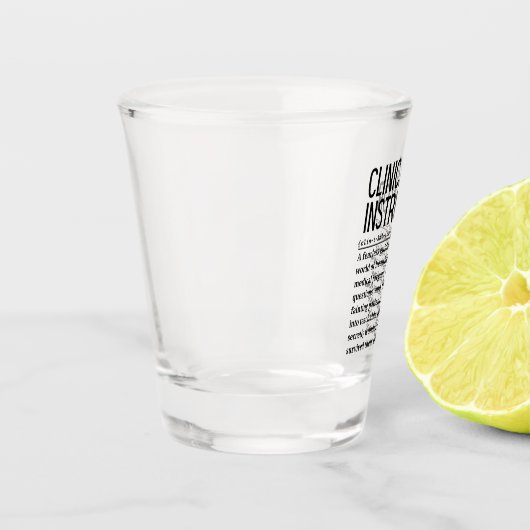 Klinischer Instruktor Schnapsglas (Links)