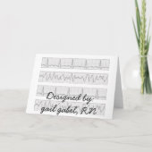 Klinischer Krankenpfleger Dankeschön Karte (Rückseite)