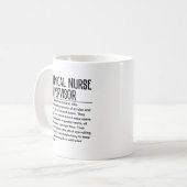 Klinischer Krankenpfleger Kaffeetasse (Vorderseite Links)