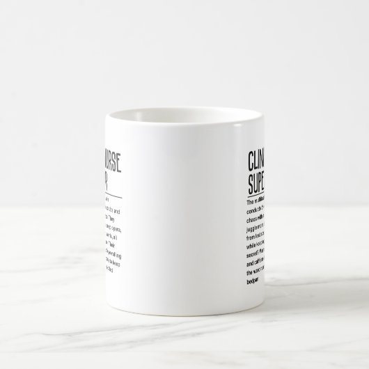 Klinischer Krankenpfleger Kaffeetasse (Mittel)