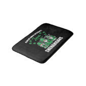 Klinischer Krankenpfleger St.Patrick's Day Badematte (Schrägansicht)