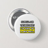 Klinischer Labrador Tech .. Ich bin irgendwie ein  Button (Vorne & Hinten)