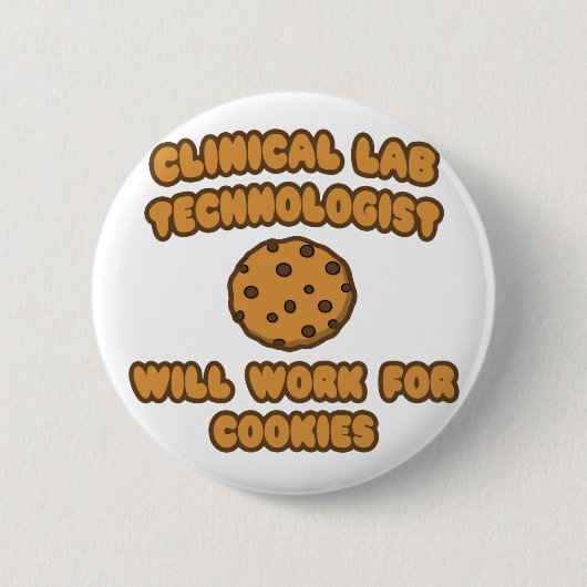 Klinischer Labrador Tech .. Wird für Cookies funkt Button (Vorderseite)