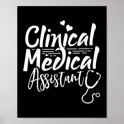 Klinischer medizinischer Assistent im Gesundheitsw Poster (Vorne)