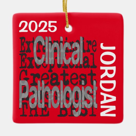 Klinischer Pathologe Extraordinaire CUSTOM Keramikornament (Vorderseite)