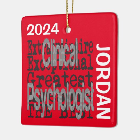 Klinischer Psychologe Extraordinaire CUSTOM Keramikornament (Links)