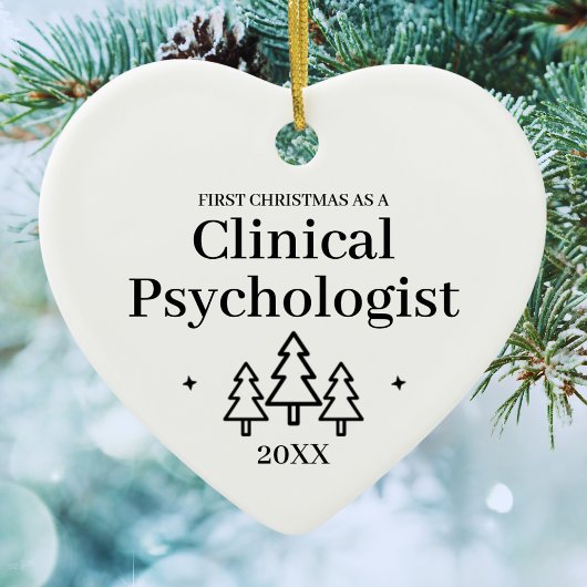 Klinischer Psychologe Herz Weihnachtsschmuck