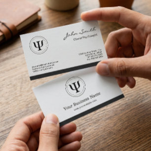 Klinischer Psychologe - Psychologie - PSI-Symbol Visitenkarte